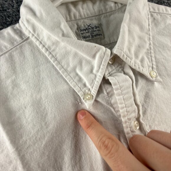 VTG Woolf Brothers Croydon De Luxe Troy Shirt Makers Guild White Oxford 16 34 - Picture 5 of 16